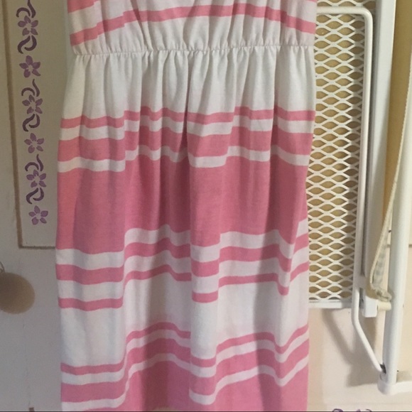(🛍️ 2 for 8.00) Pink and White Summer Dress - Picture 5 of 8